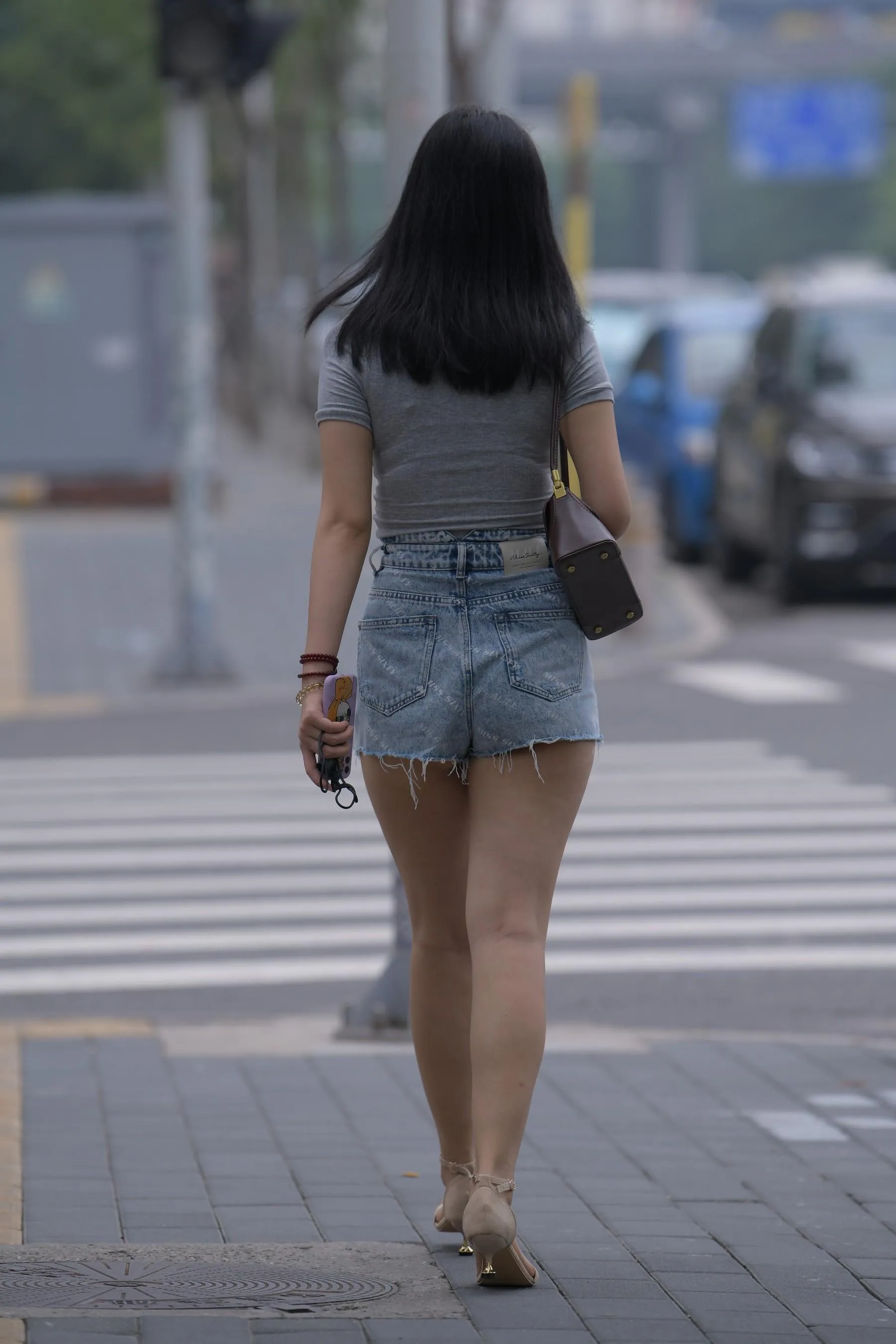 魔镜街拍 NO.169 一只麋鹿摄影-牛仔短裙美女 [235P]插图7